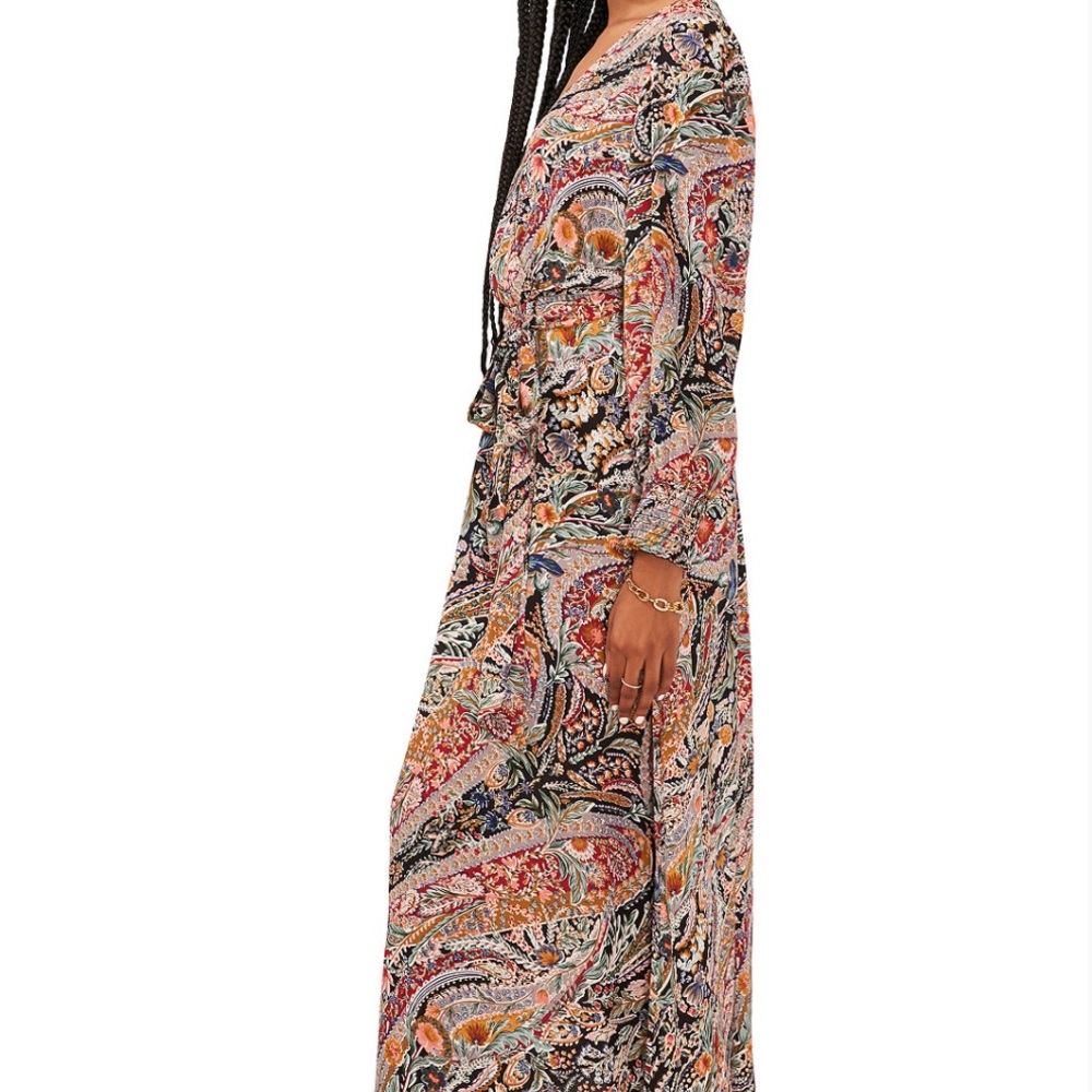 NWT Long Sleeved Paisley maxi dress size Small
